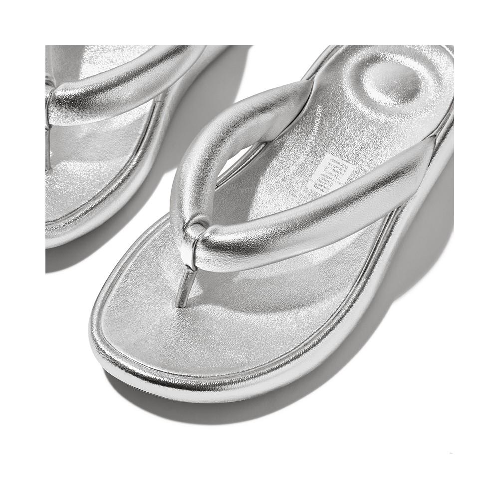 FitFlop Women's Iqushion D-Luxe Padded Metallic-Leather Flip