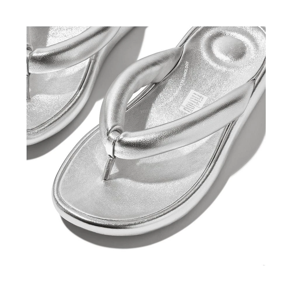 FitFlop Women's Iqushion D-Luxe Padded Metallic-Leather Flip-Flops 4
