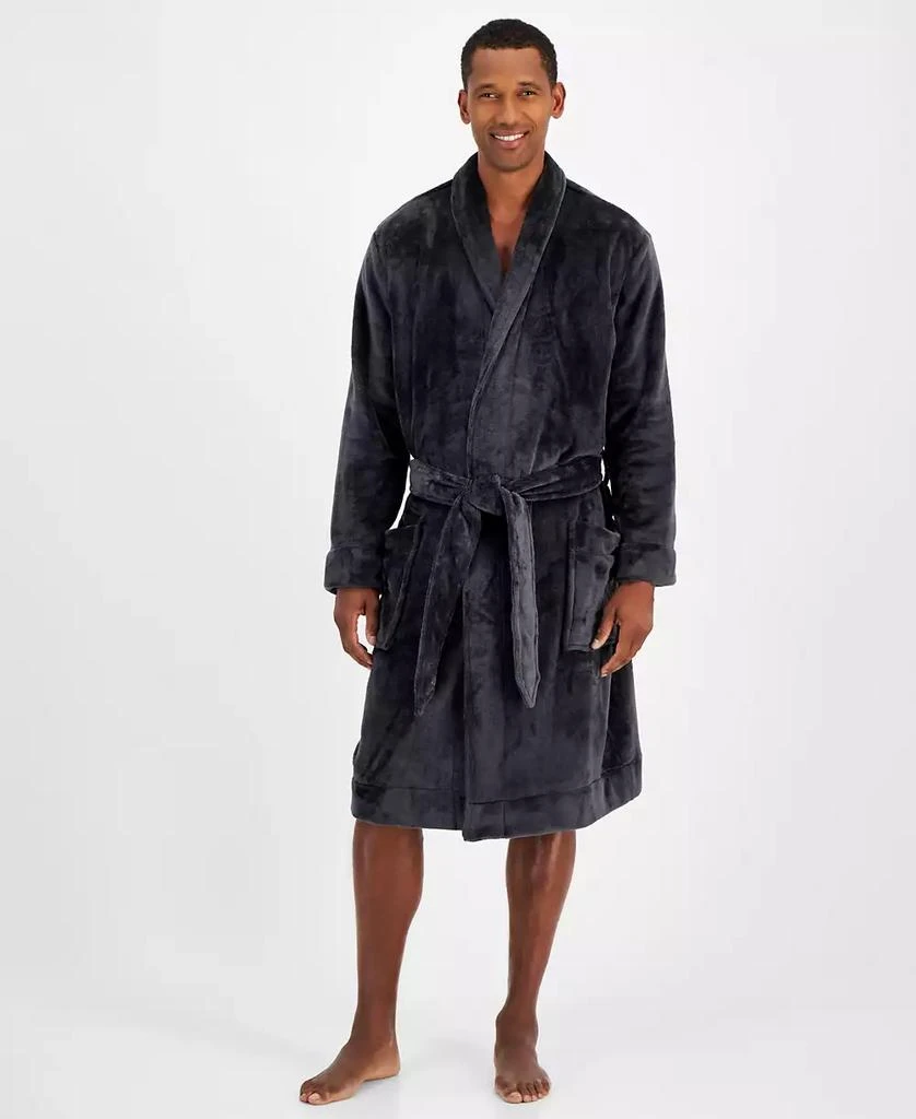 Club Room Men's Plush Pajama Robe, Created for Macy's 1