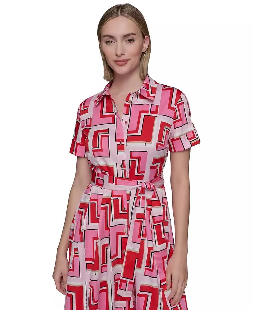 Karl Lagerfeld Paris Women's Printed Shirtdress 4