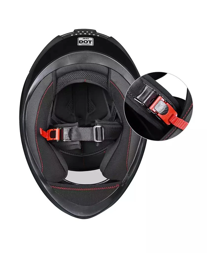 AHR RUN-F3 Full Face Motorcycle Helmet DOT Removable Liner Street Bike Adult XL 9