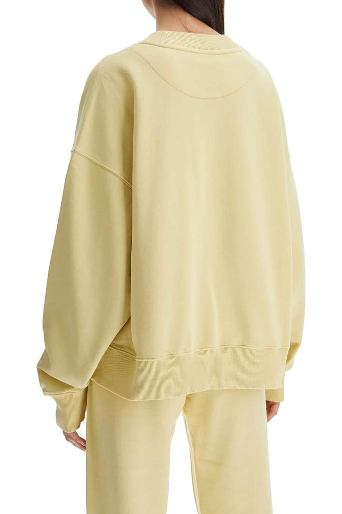 The Attico oversized hoodie fade dusty yellow in cotton 3