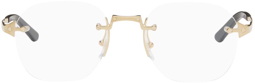 Cartier Gold Square Glasses