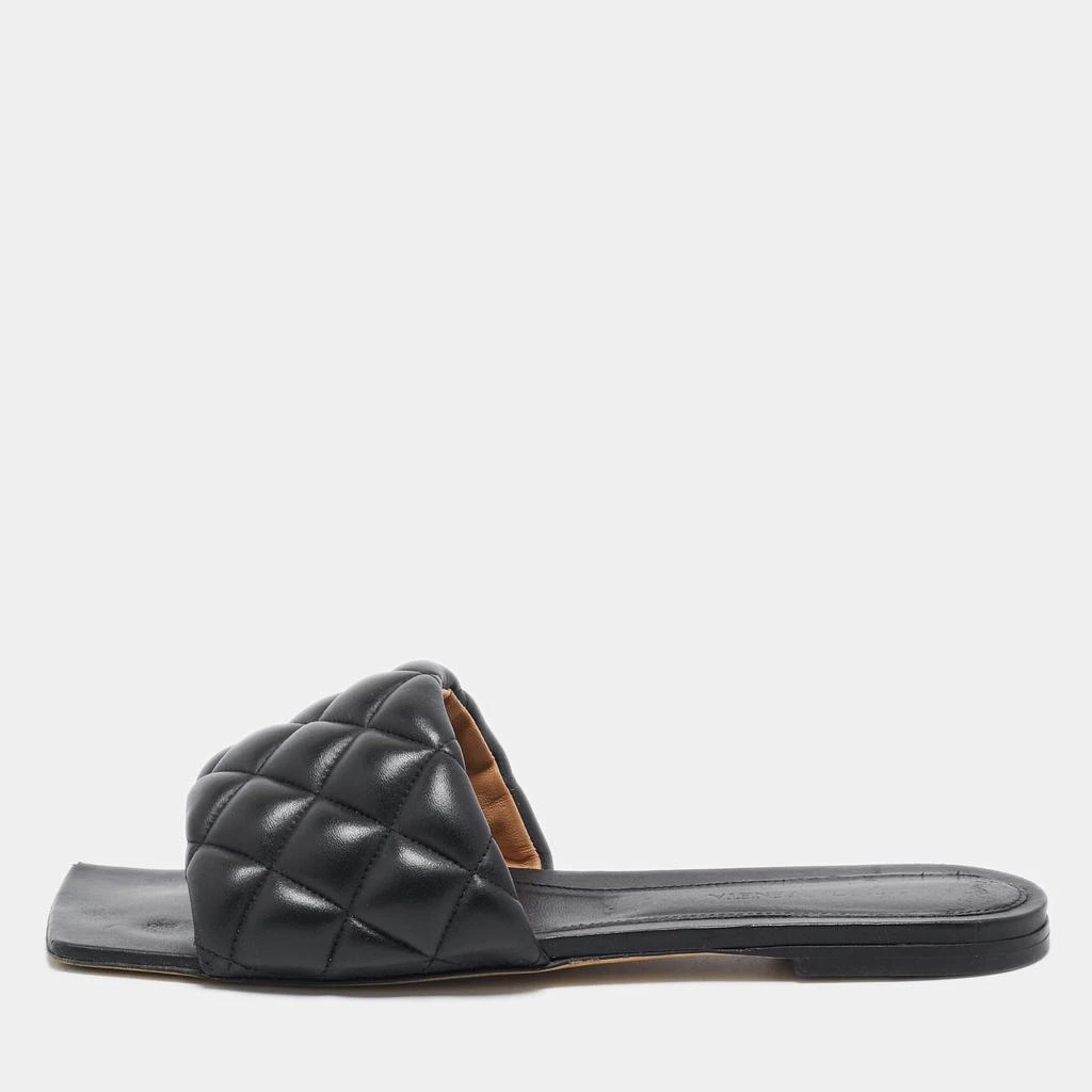 Bottega Veneta Bottega Veneta Black Leather Lido Flat Slides Size 39 1