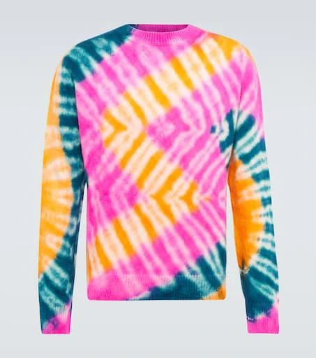The Elder Statesman Zig dyed cashmere sweater 1
