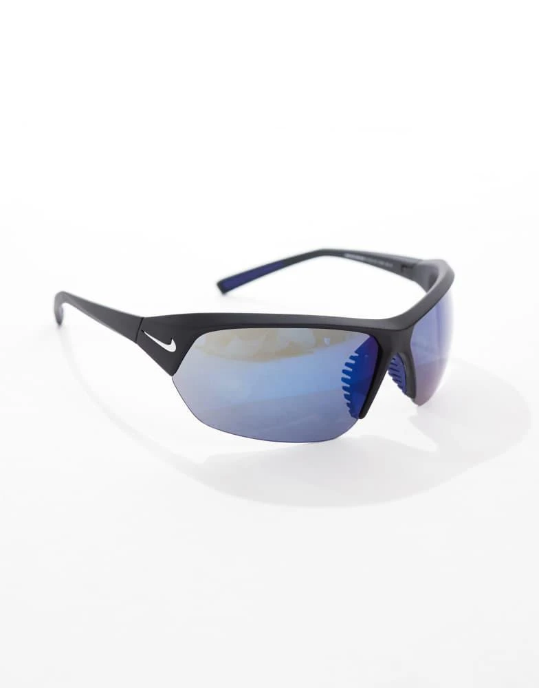 NIKE Nike Skylon Ace running sunglasses in matte black and grey blue mirror 3