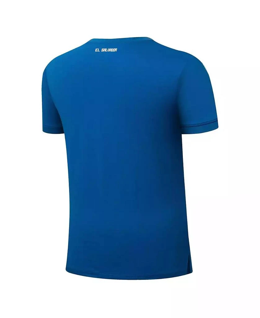 Umbro Men's Blue El Salvador National Team Crew Neck Polo Shirt 3