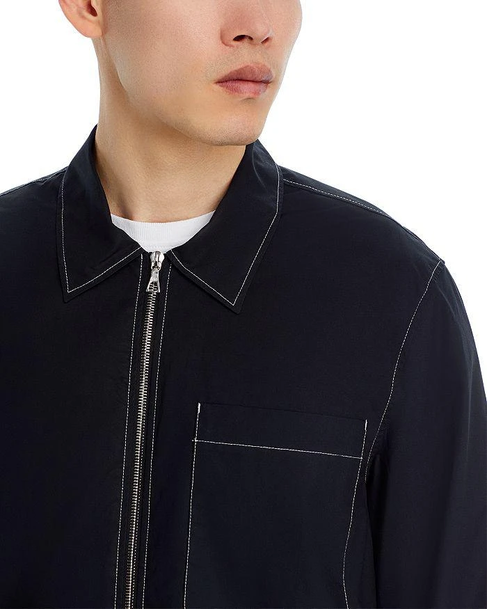 Officine Générale Zip Front Topstitched Jacket 6