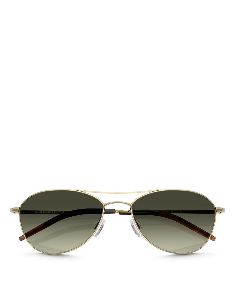 Oliver Peoples OV1358S Aero II Aviator Sunglasses, 57mm 5