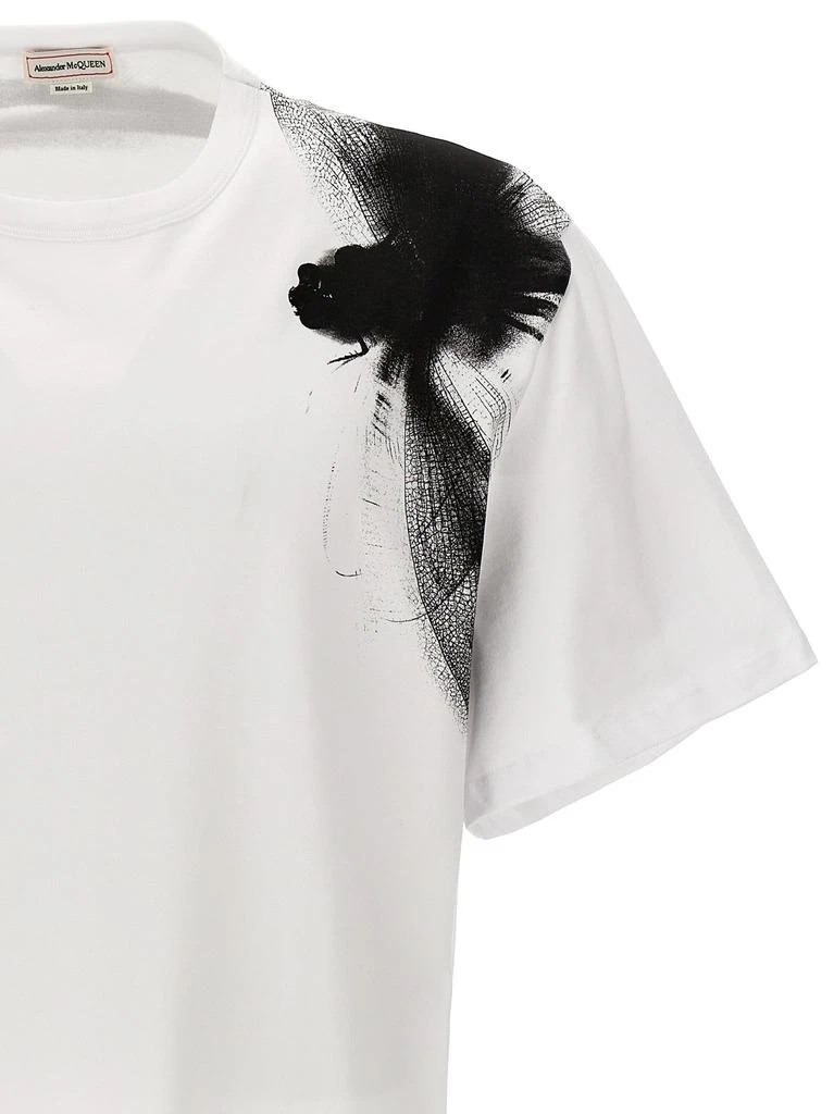 Alexander McQueen Alexander McQueen Dragonfly-Printed Crewneck T-Shirt 3