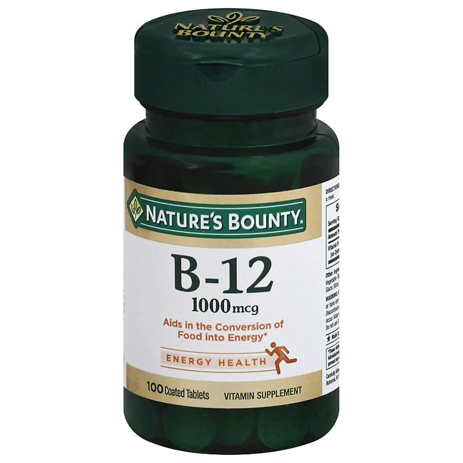 Nature's Bounty Vitamin B-12, 1000mcg, Tablets 1