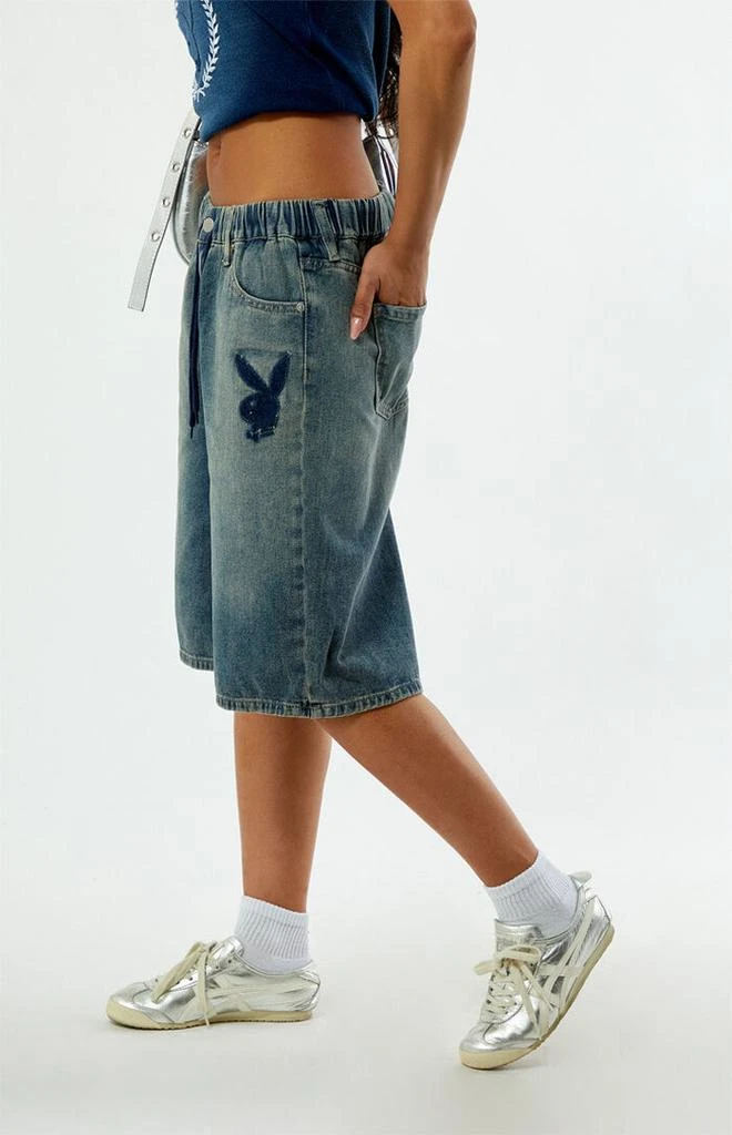 Playboy By PacSun Drawstring Denim Jorts 3