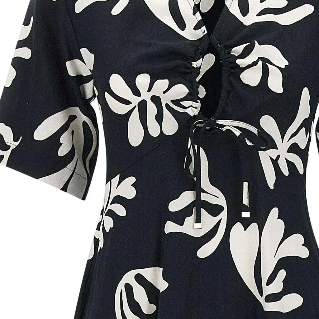Marella Marella Molise All-Over Patterned V-Neck Dress 5