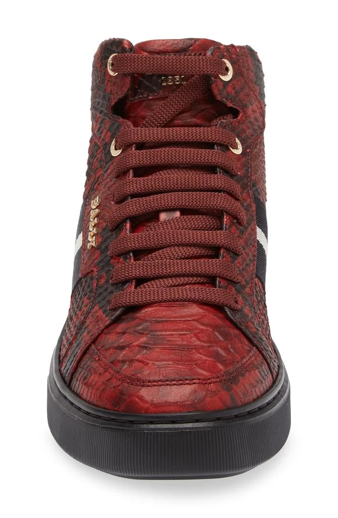 Bally Meson Snakeskin Embossed High Top Sneaker 4