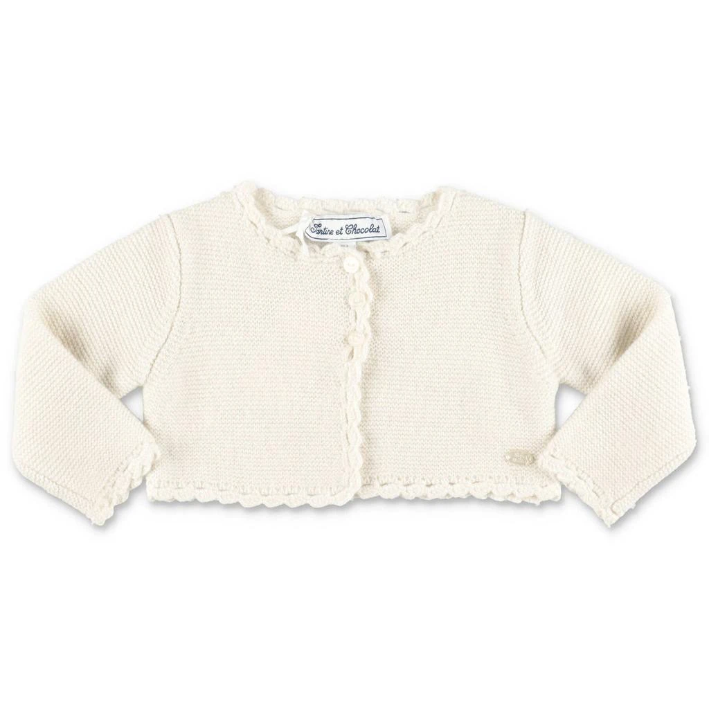 Tartine et Chocolat Tartine et Chocolat Buttoned Long-Sleeved Cardigan 1