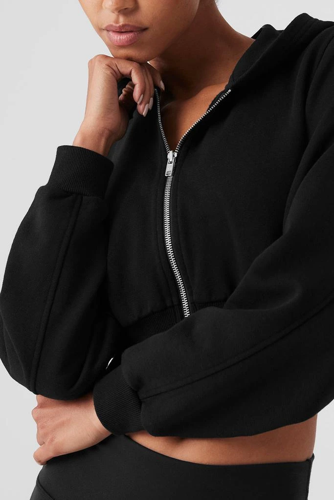 Alo Yoga Sweet Escape Zip Up Hoodie - Black 6