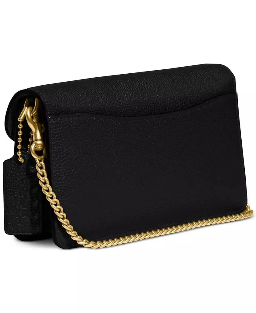 Coach Polished Pebble Leather Tabby Chain Clutch 2