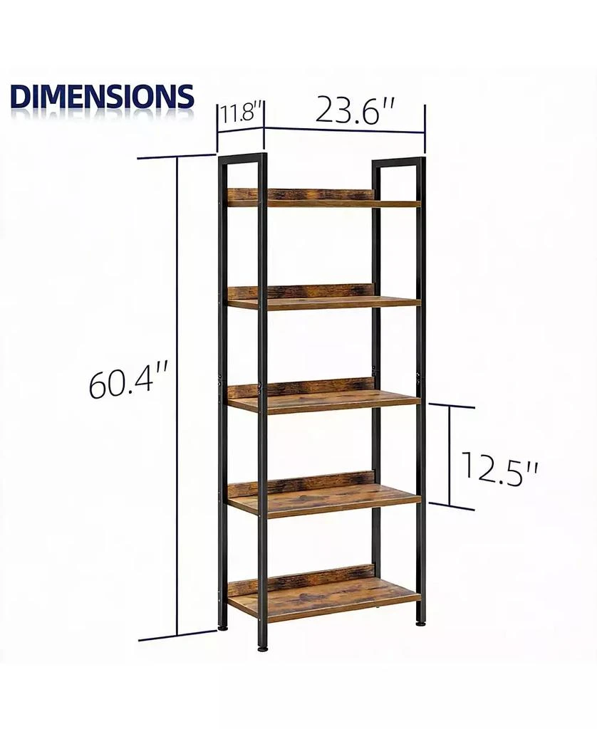 YIGII Multifunctional Bookshelf - Modern Design, Waterproof Panels, Easy Assembly 2