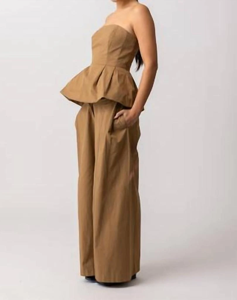 Line & Dot Tove Pants In Mocha 2
