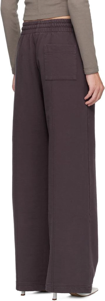 Casablanca Purple Dragonfly Floral Open Hem Sweatpants 3