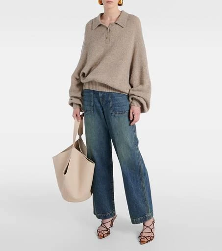 Khaite Rene cashmere polo sweater 2