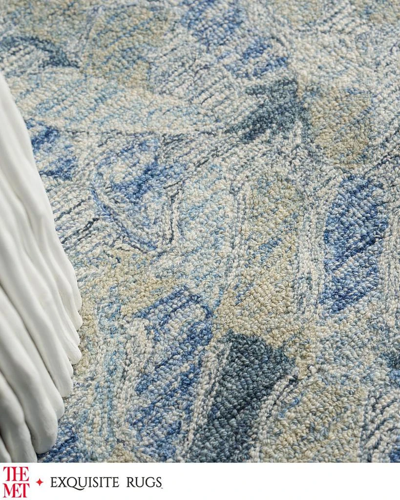 Exquisite Rugs Botanica Hand-Tufted Blue Rug, 10' x 14' 5