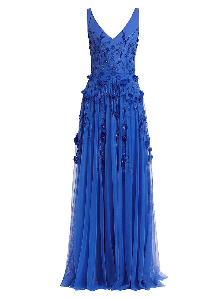 theia beaded petal dress Romina Beaded Petal Gown