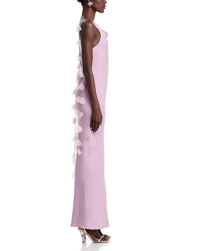 Cult Gaia Nymeria 3D Floral Open Back Gown 5