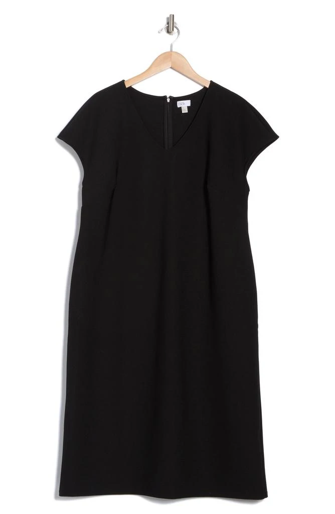 Shop V-Neck Midi Shift Dress on Sale at BeyondStyle – Get 84% Off