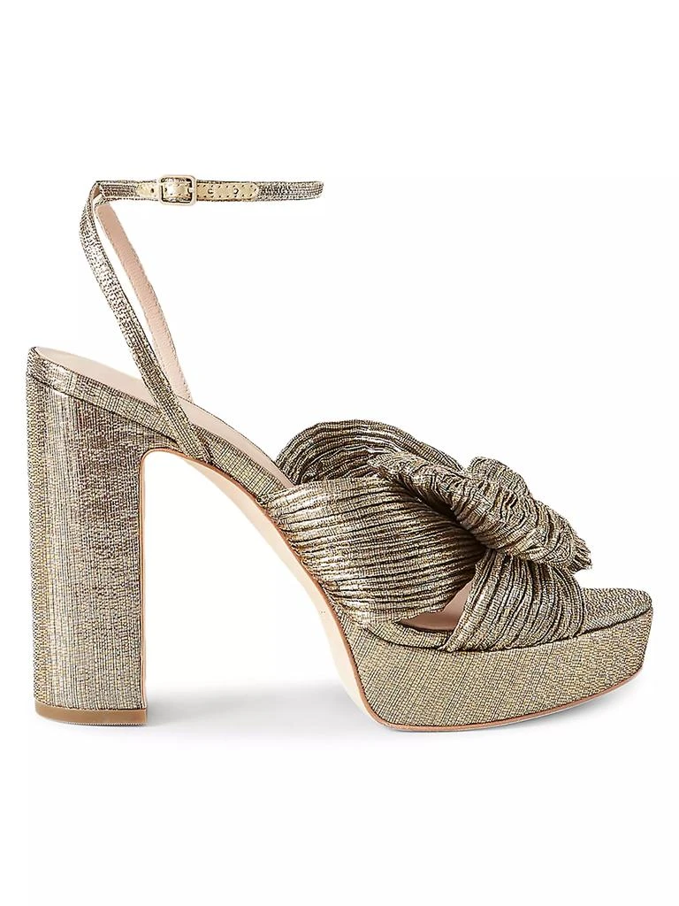 Loeffler Randall Natalia Pleated Platform Sandals 1