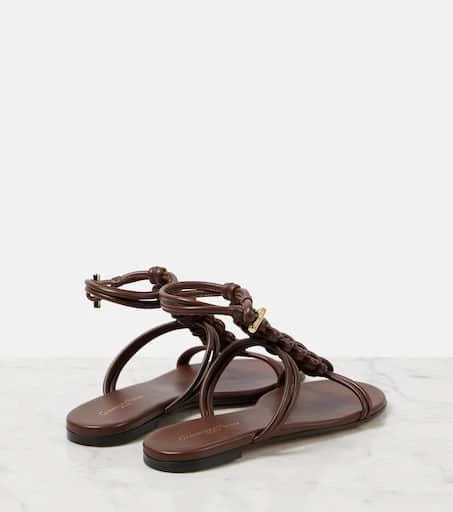 Gianvito Rossi Capua braided leather sandals 2