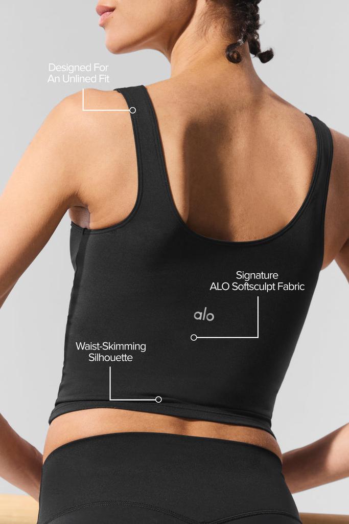 ALO Softsculpt Tank - Black – On Sale Now with Up to 32% Off