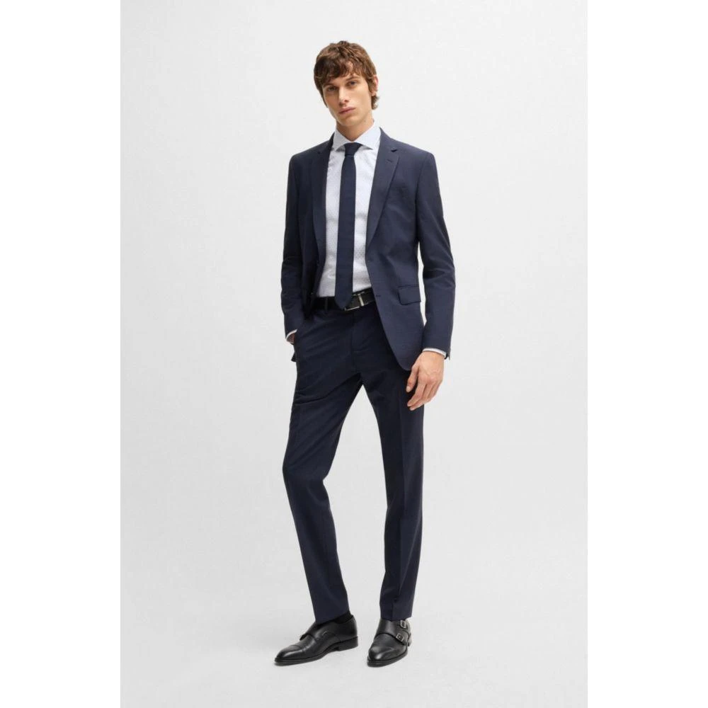 Hugo Boss Slim-fit shirt in structured cotton 2