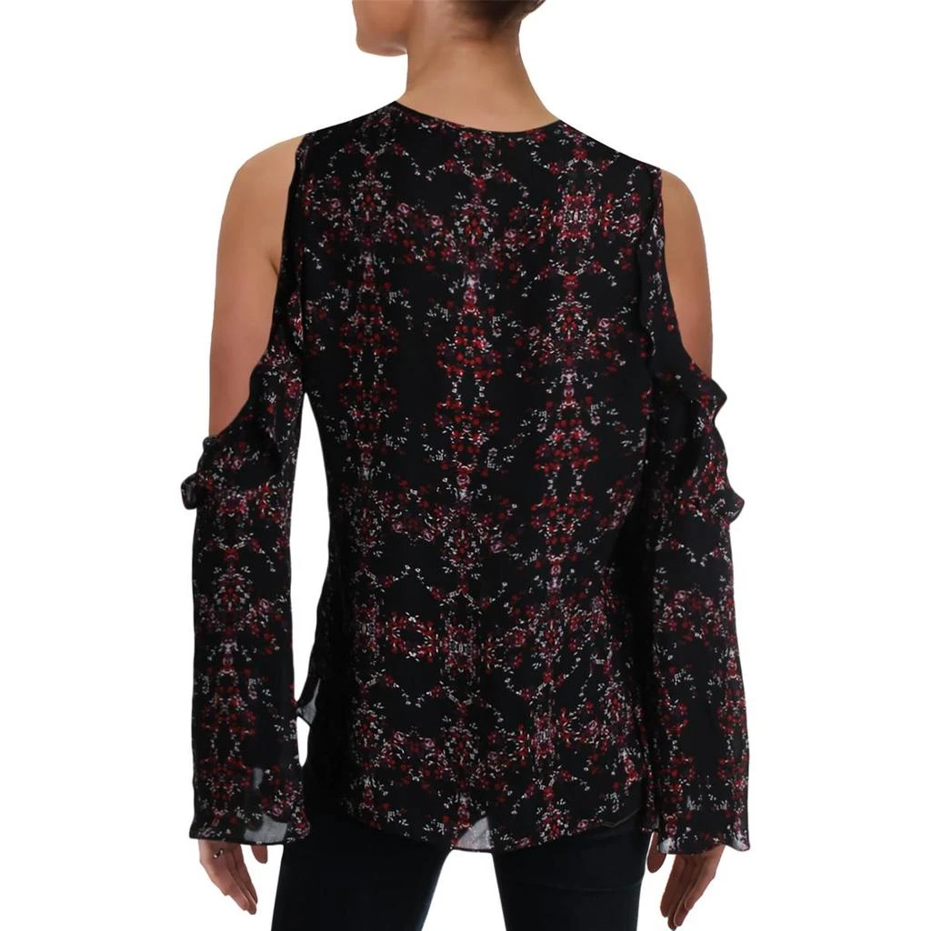 Parker Womens Silk Tie Neck Blouse 2