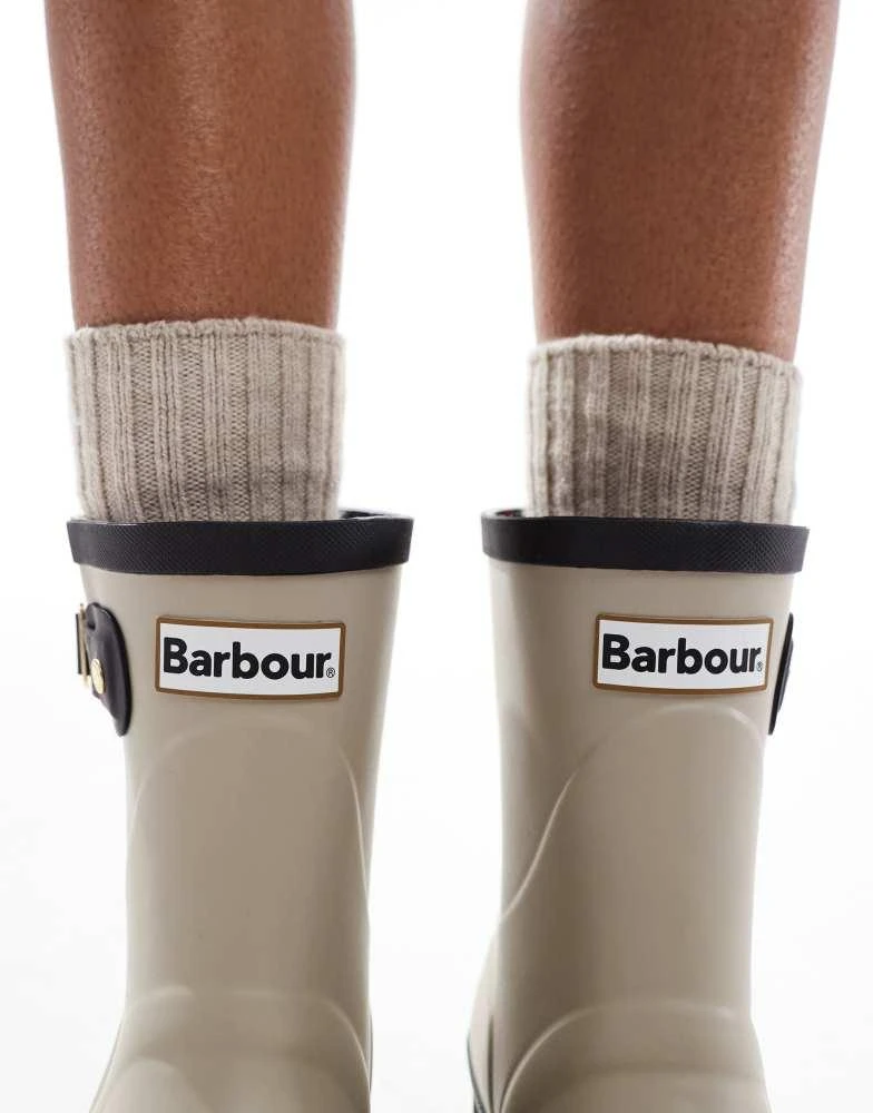 Barbour Barbour Portree short wellington boots in sand 2
