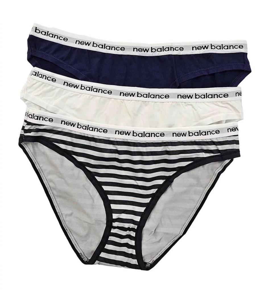 New Balance Women's 3-Pack Performance Underwear Eversoft Hipster 1