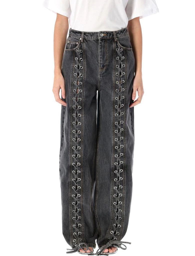 ROTATE Birger Christensen Rotate Birger Christensen Denim Laced Leg Pant 1