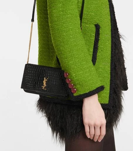 Yves Saint Laurent Cassandre leather phone pouch 2