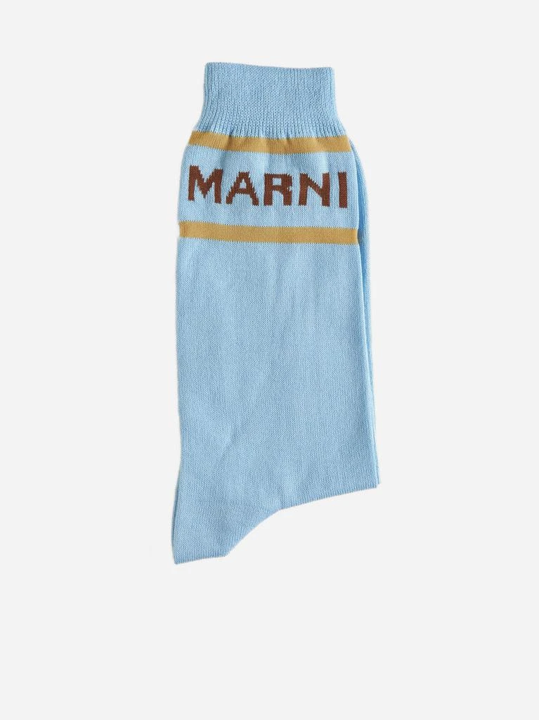 MARNI Logo cotton-blend socks 1