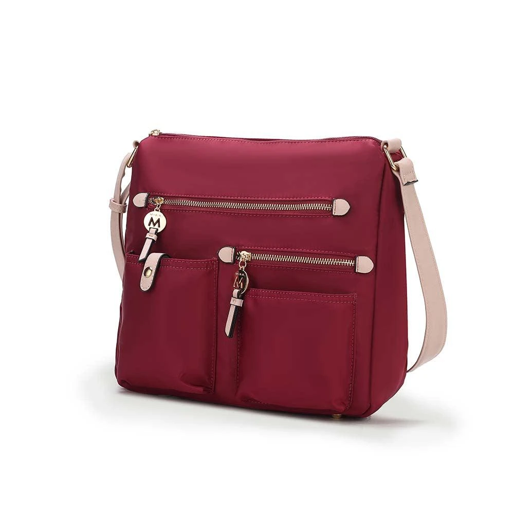 MKF Collection By Mia K. Serena Color-Block Nylon Women’s Shoulder Bag 13