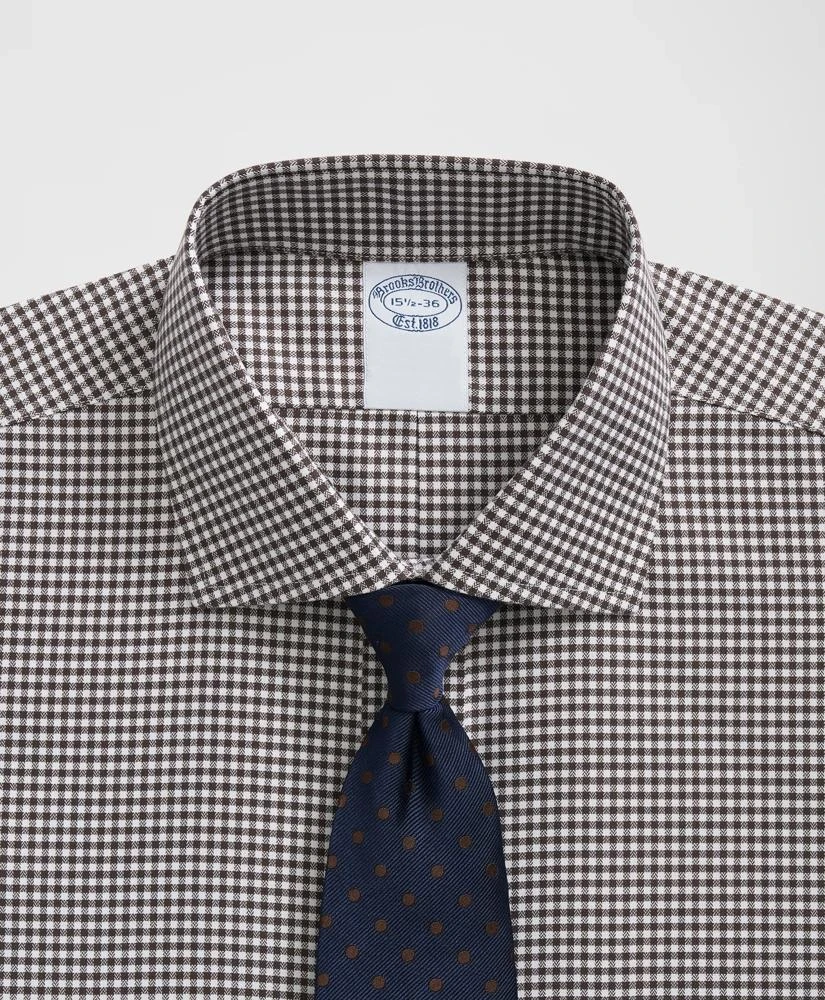 Brooks Brothers Stretch Supima® Cotton Non-Iron English Spread Collar, Gingham Dress Shirt 2