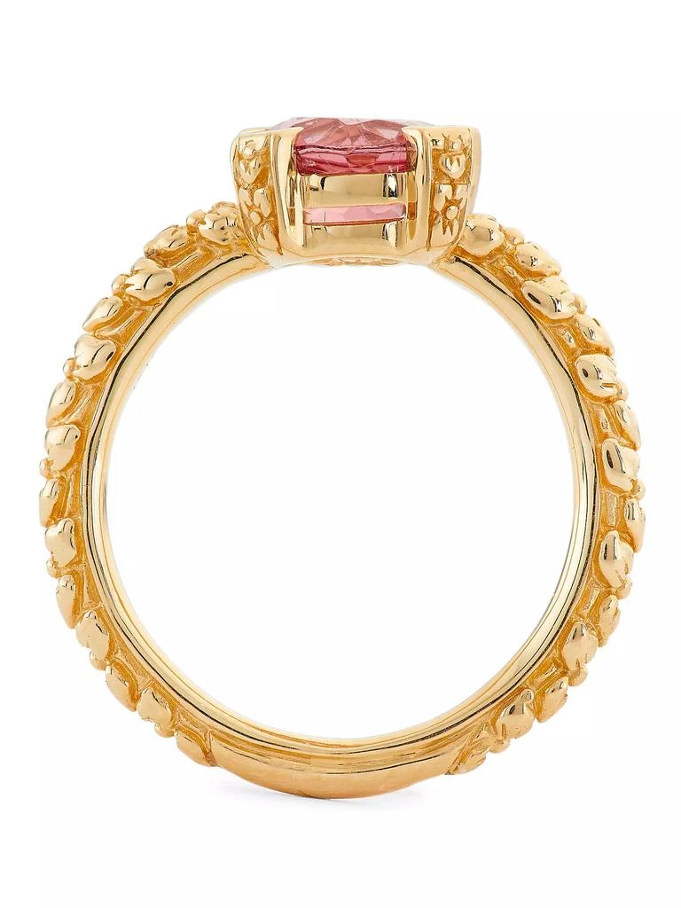 Stephen Dweck Luxury 18K Gold & Pink Tourmaline Ring 4