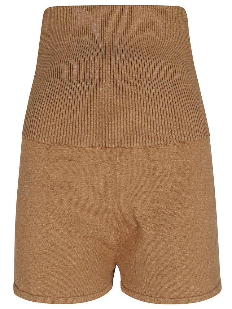 Max Mara Sportmax High Waist Folded Edge Shorts 1