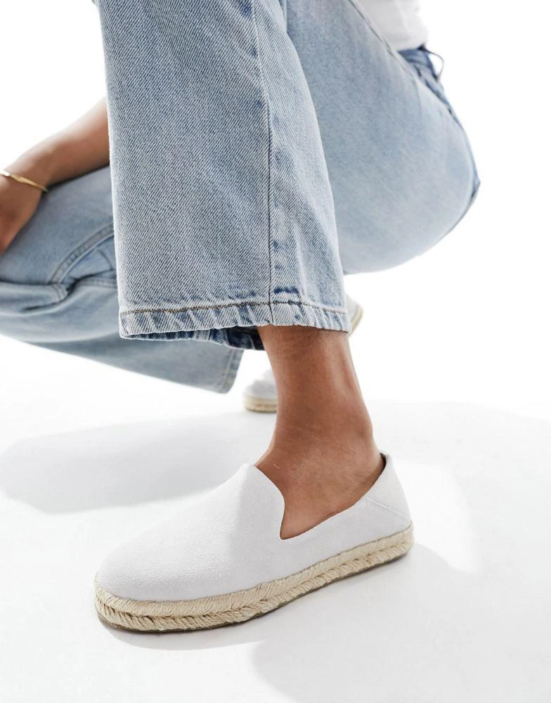 TOMS Toms Santiago espadrilles in putty grey suede 1