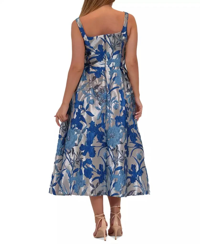 Donna Ricco Women's Floral Jacquard Midi Dress 3