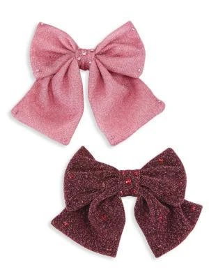 Bari Lynn Girl
s 2-Pack Sparkle Crystal Clip Set