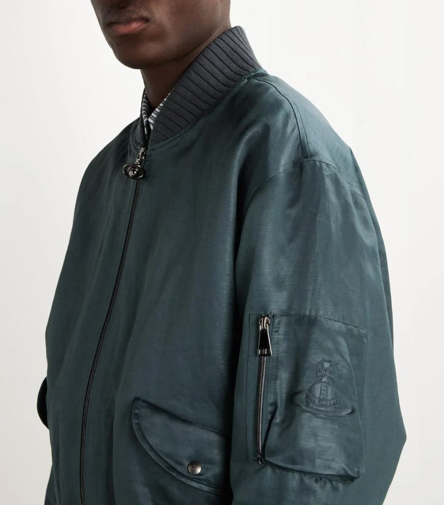 Vivienne Westwood Linen-Blend Bomber Jacket 6
