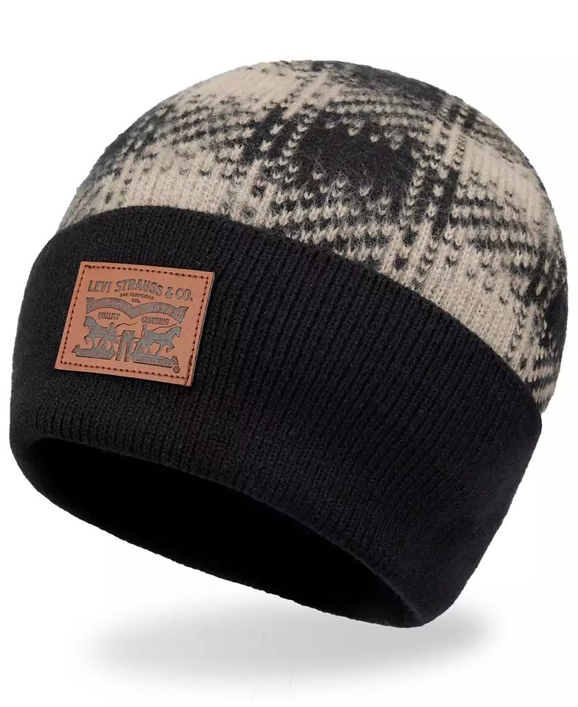 Levi's Men's Brushed Plaid Beanie