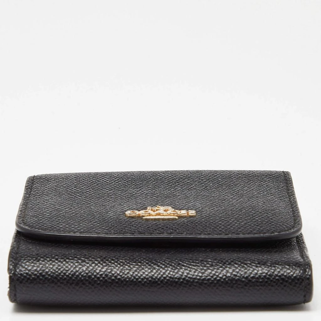 Coach Coach Black Leather Trifold Compact Wallet 7