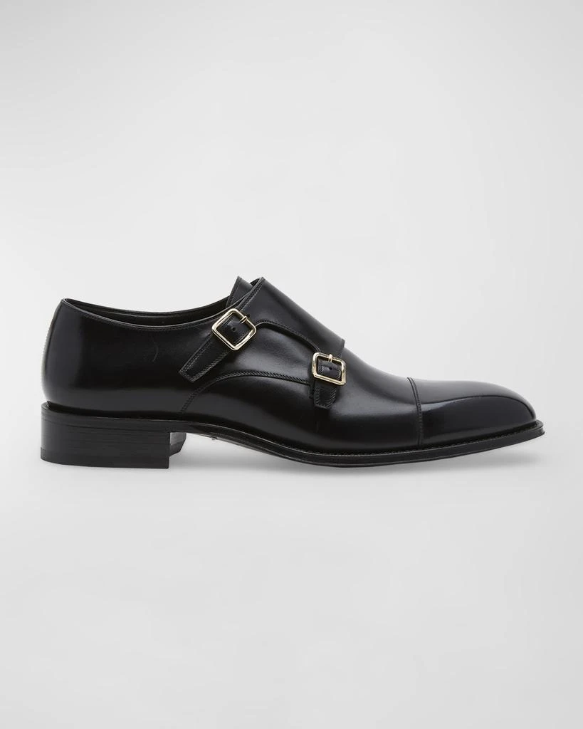 Tom Ford Men's Claydon Leather Double-Monk Strap Loafers 1